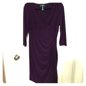 Purple Lauren Ralph Lauren Cocktail Dress